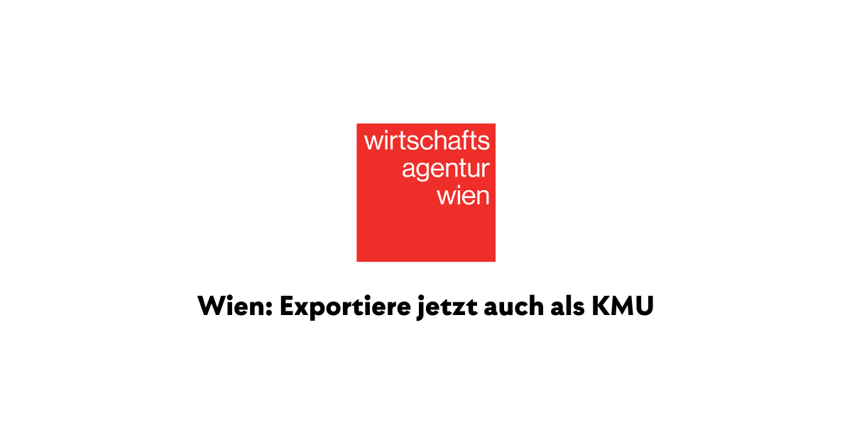 Wirtschaftsagentur Wien - KMU Exportförderung Grafik
